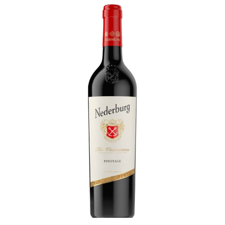 Nederburg wine bottle on a white background