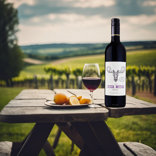 The Loose Moose Sud de France Merlot picnic visual