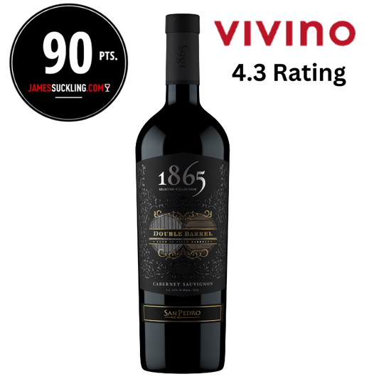 1865 Double Barrel Cabernet Sauvignon 2019 - Vivino 4.3 with vivino rating