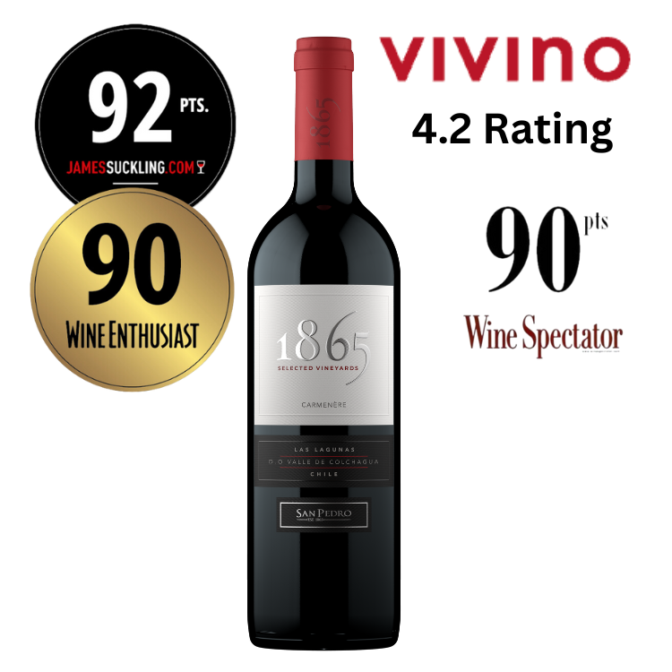 1865 Selected Vineyard Carmenere 2022 with vivino rating