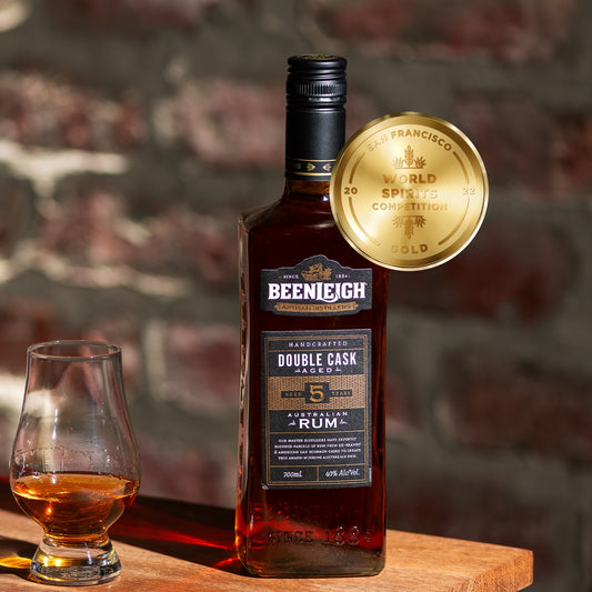 Beenleigh Australian Hand Crafted Double Cask Rum with award