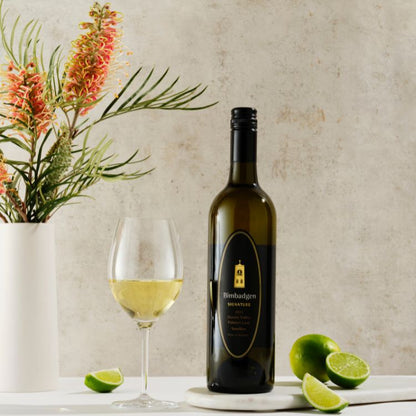 Bimbadgen Signature Semillon 2014 with lime and vines