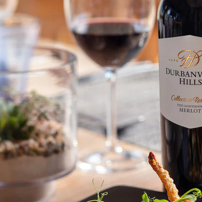 Durbanville Hills Collectors Reserve The Lighthouse Merlot ifestyle background