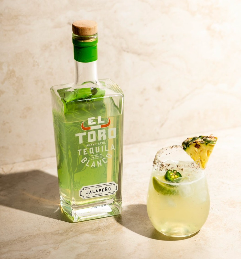 El Toro Tequila Jalapeno in glass
