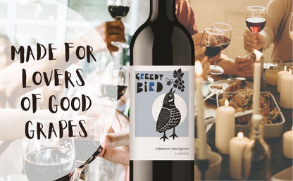 Greedy Bird Cabernet Sauvignon lifestyle visual