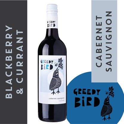 Greedy Bird Cabernet Sauvignon with blue palette