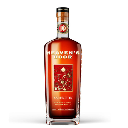 Heaven's Door Ascension Kentucky Straight Bourbon Whiskey bottle on a white background