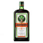 Jägermeister bottle with green cap on a white background