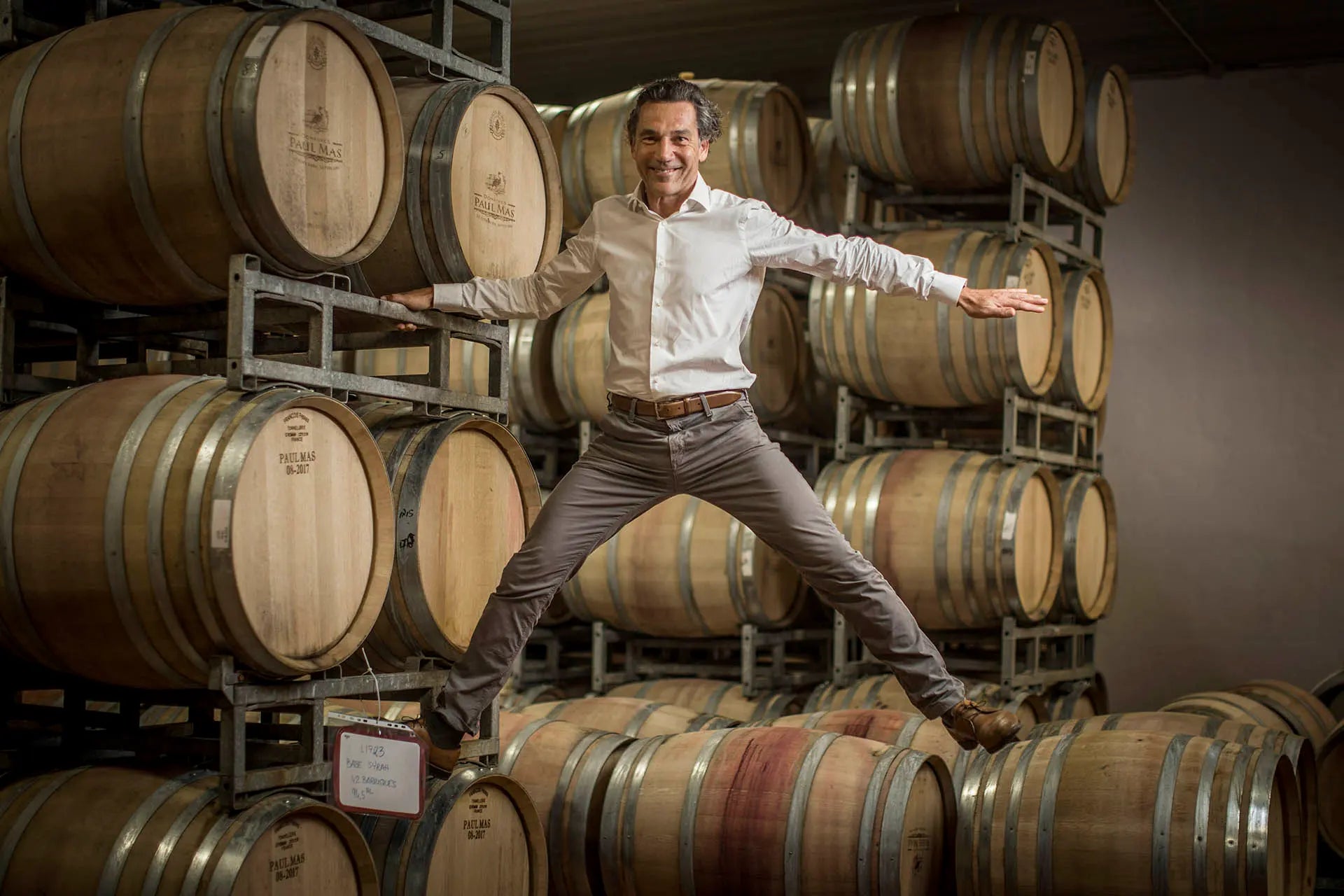 Room of barrel wine
