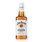 Jim Beam bourbon whiskey bottle on a white background