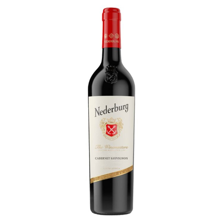 Nederburg Cabernet Sauvignon wine bottle on a white background