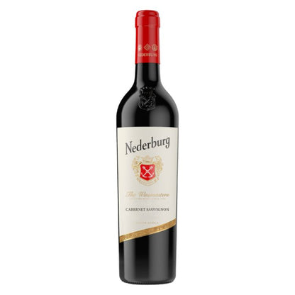 Nederburg Cabernet Sauvignon wine bottle on a white background