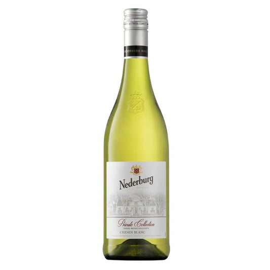 Nederburg wine bottle on a white background