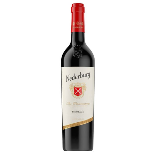 Nederburg wine bottle on a white background