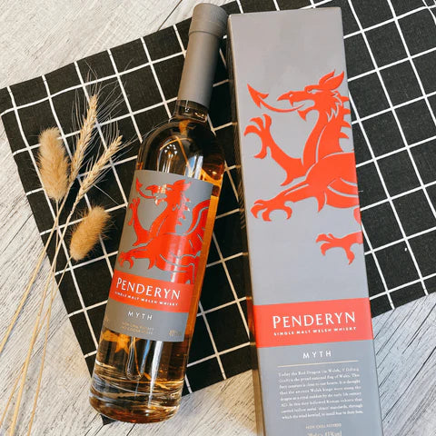 Penderyn Welsh Single Malt Whisky Dragon Range Myth lifestyle image