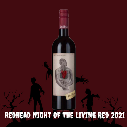 Redhead Night Of The Living Red 2023  with horror concept visual