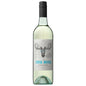 A bottle of The Loose Moose Italian Pinot Grigio wine with a label featuring a moose's head.