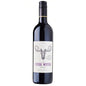 A bottle of The Loose Moose Sud de France Merlot wine with a label depicting a moose's head.